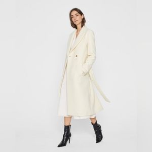 New Club Monaco Slim Belted 100% Wool Coat Size Small